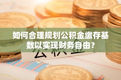 上蔡如何合理规划公积金缴存基数以实现财务自由？